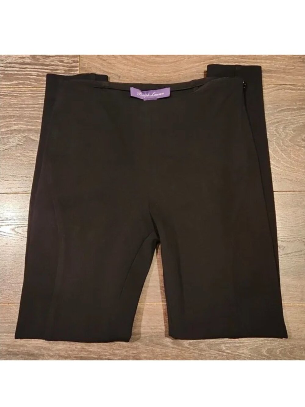 ❤️ RALPH LAUREN PURPLE LABEL PONTE MID RISE BLACK SKINNY LEGGING PANTS, 4 (27) - Picture 3 of 16